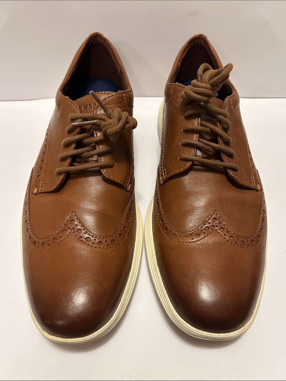 Cole Haan Brown Leather Wingtip Oxfords